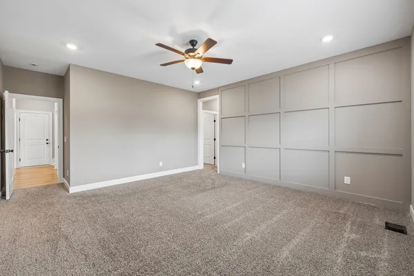 a view of an empty room