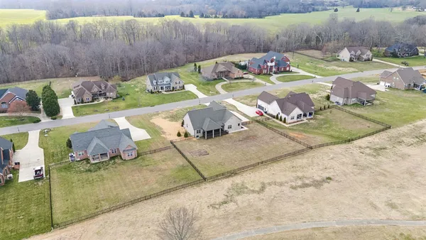 a view of back yard of the house