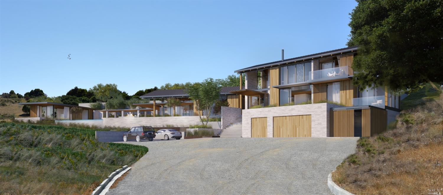 8 Parente Road Tiburon, CA 94920 - Photo 1 of 1 a front view of a house with a yard and garage