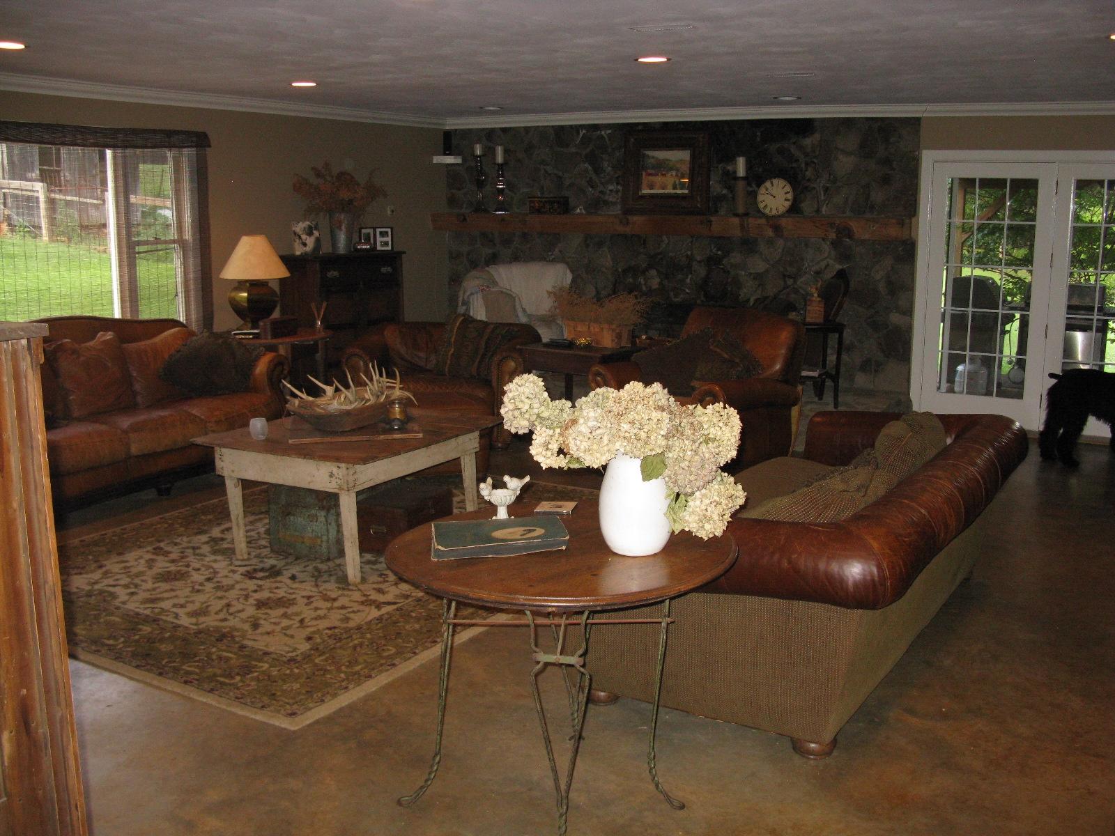 3970 Foothills Road Callaway, VA 24067 - Photo 35 of 41 a living room with furniture and a fireplace