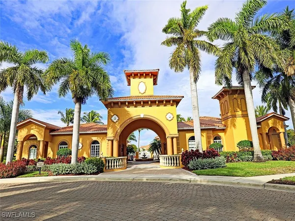 a house view with a swimming pool