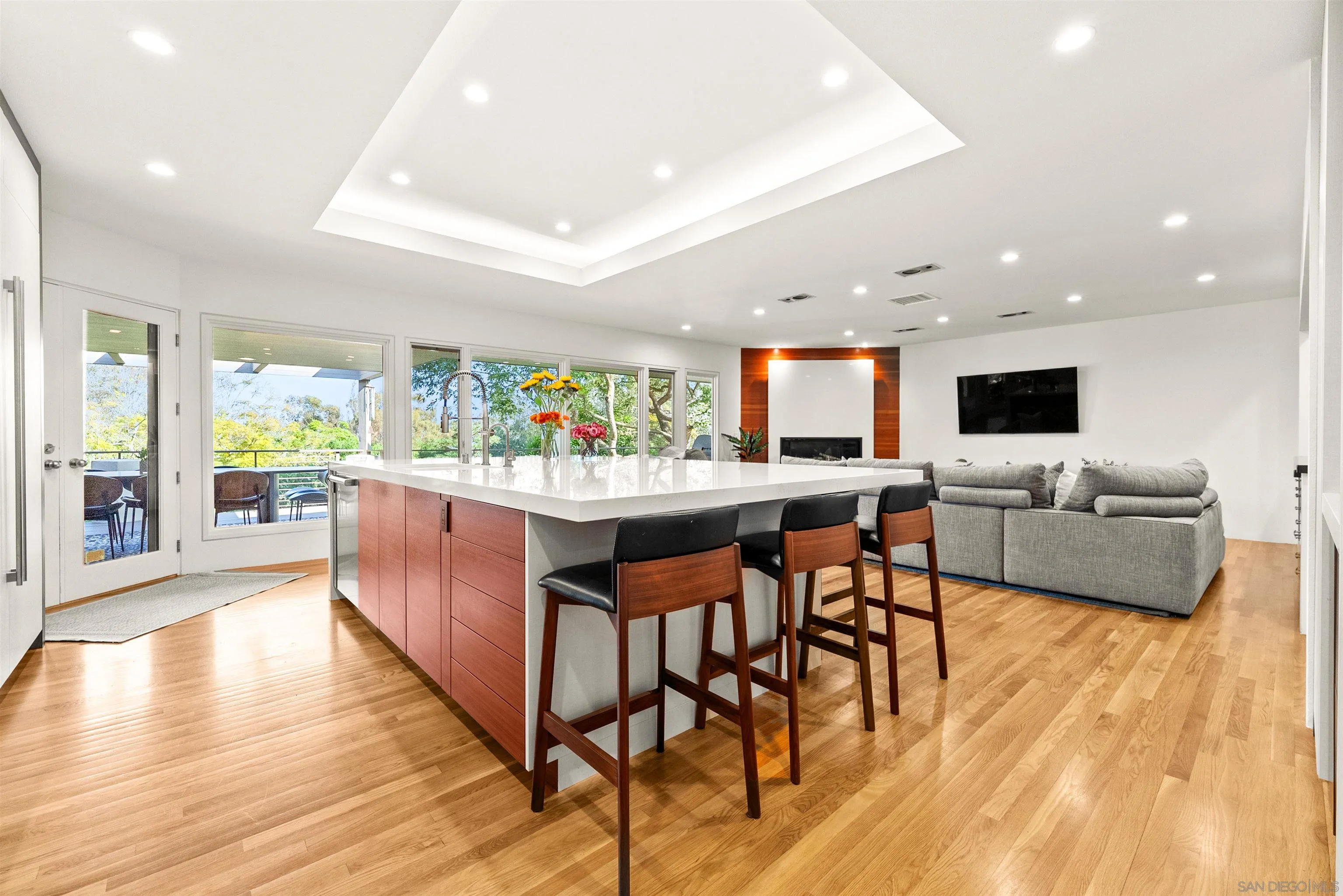 5491 Calzada Del Bosque Rancho Santa Fe, CA 92067 - Photo 69 of 69 Open floor plan with kitchen and family room