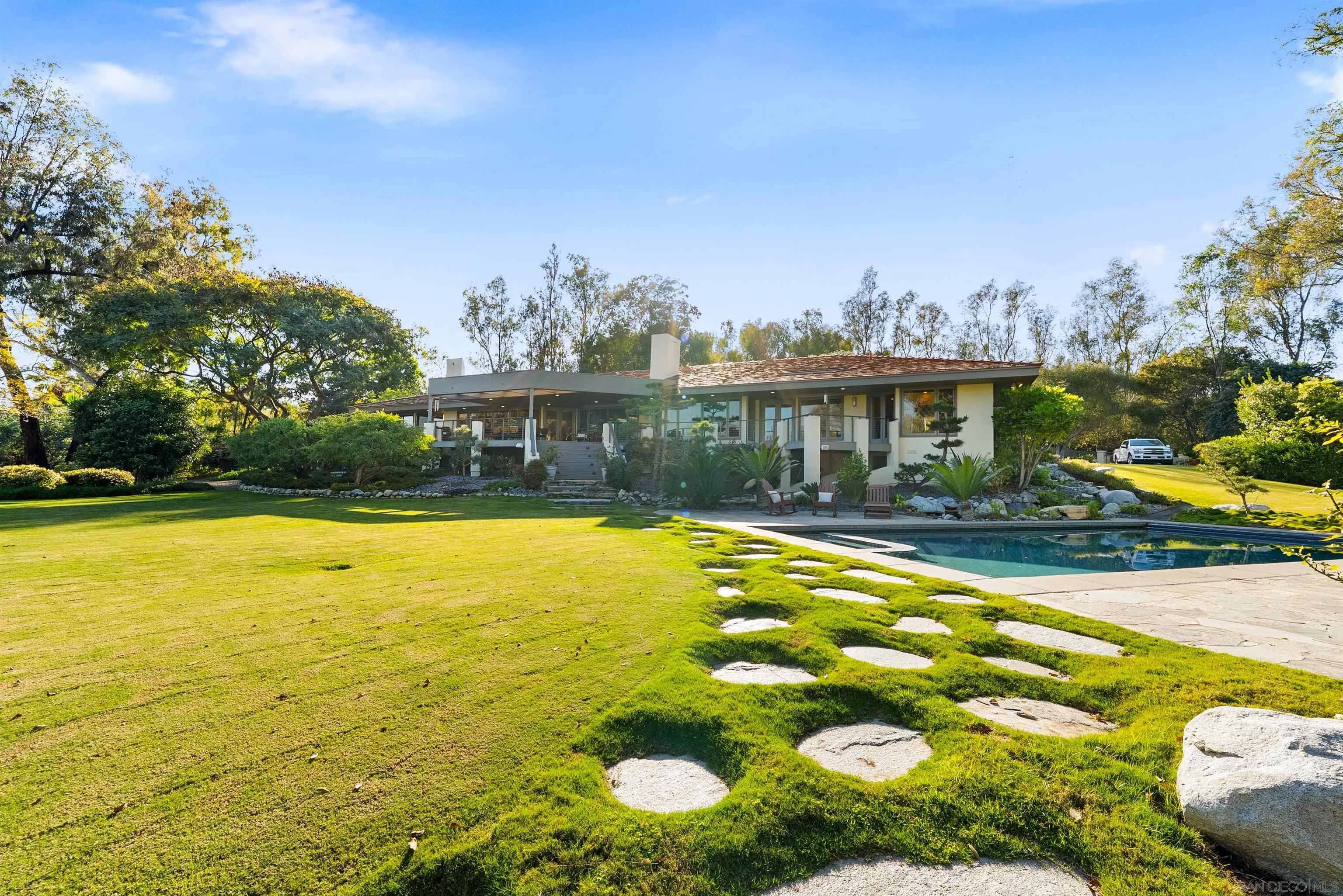 5491 Calzada Del Bosque Rancho Santa Fe, CA 92067 - Photo 61 of 69 Rancho Santa Fe is home to several prestigious golf courses, including the exclusive Rancho Santa Fe Golf Club, The Bridges, The Crosby, Del Mar Country Club, The Farms and Fairbanks Rancho Country Club