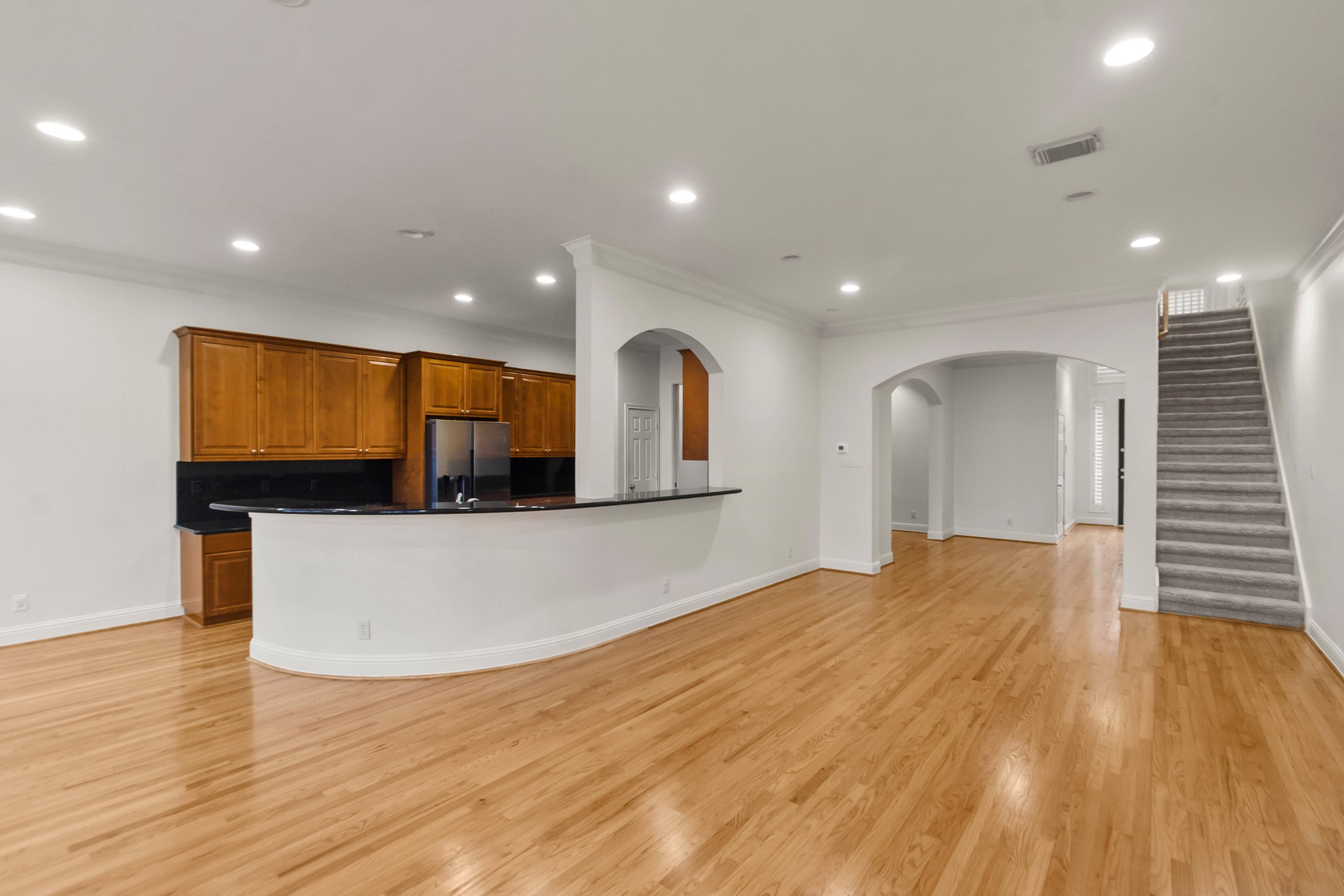 5351 McCulloch Circle Houston, TX 77056 - Photo 12 of 42 a view of kitchen and wooden floor