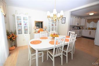 144 Indian Trail Road Jim Thorpe, PA 18229 - Photo 9 of 46 a dining room with furniture and chandelier