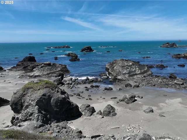 a view of beach and ocean