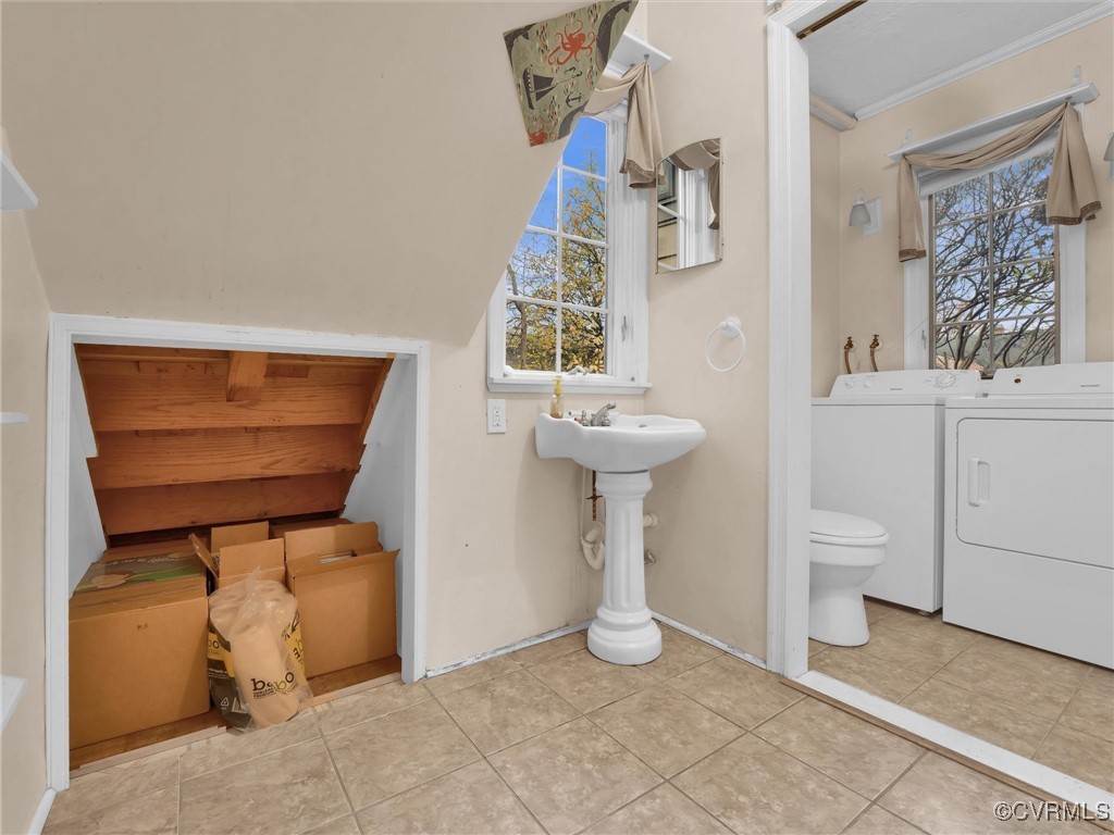 4402 Brook Road Richmond, VA 23227 - Photo 19 of 40 Bathroom with tile patterned flooring, toilet, was