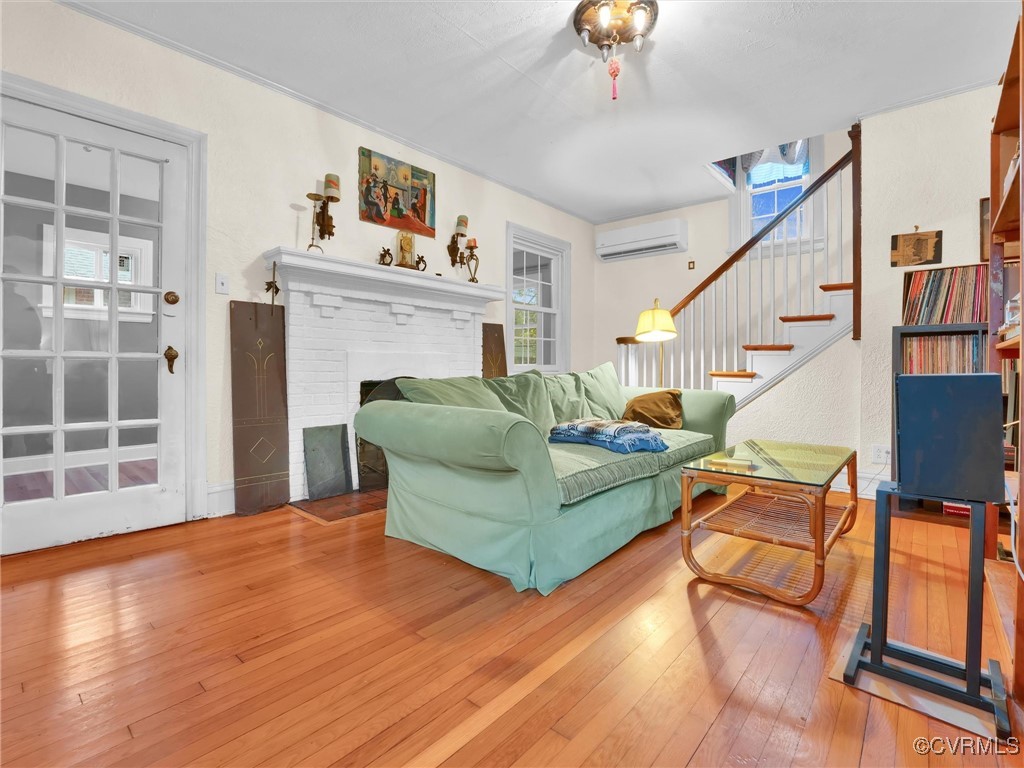 4402 Brook Road Richmond, VA 23227 - Photo 5 of 40 Living room with a wall mounted air conditioner, w