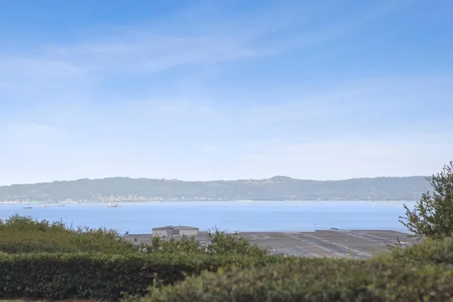 a view of lake and mountain