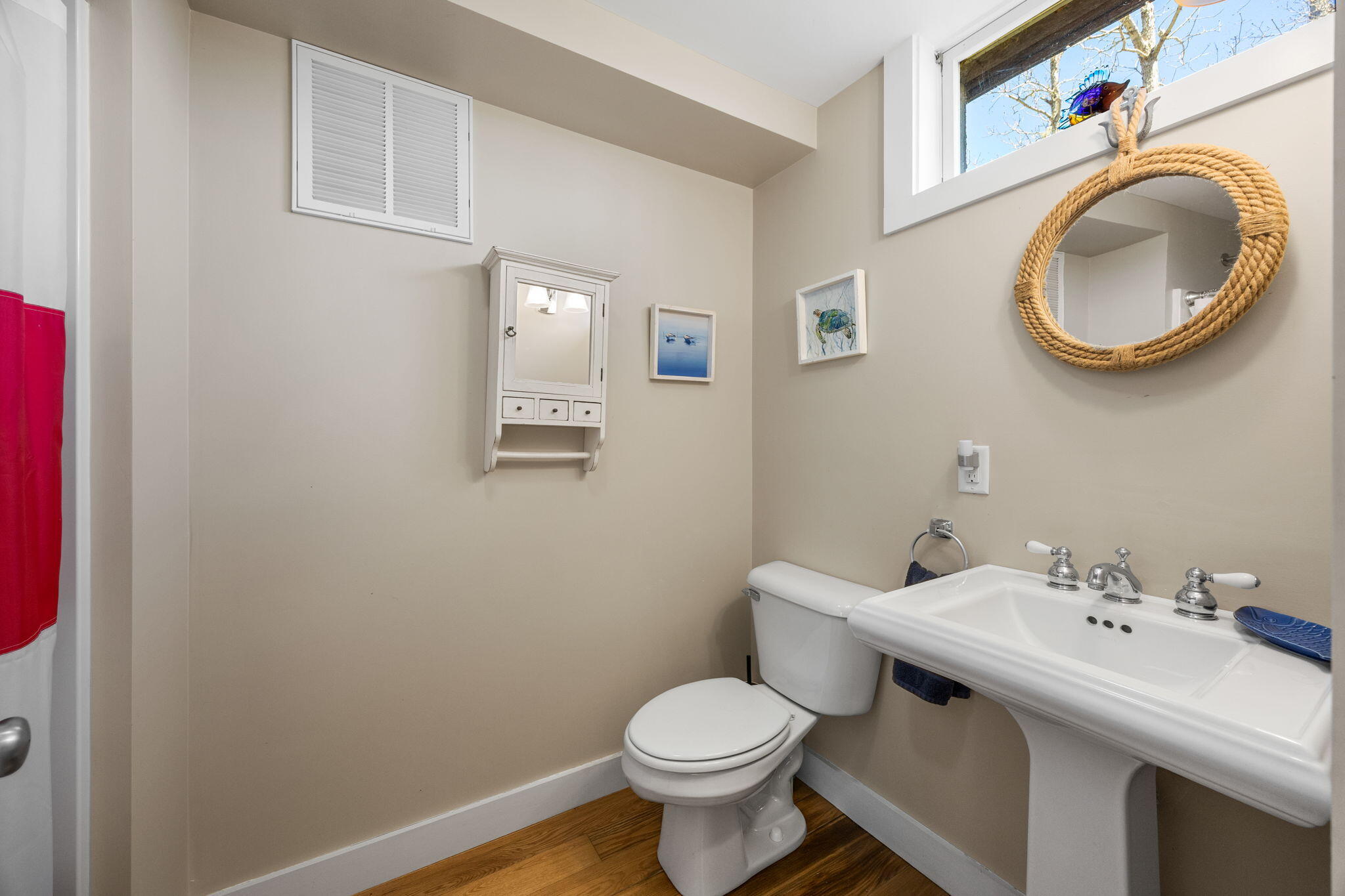 58 Stepping Stones Road Chatham, MA 02633 - Photo 36 of 52 a bathroom with a sink mirror and toilet