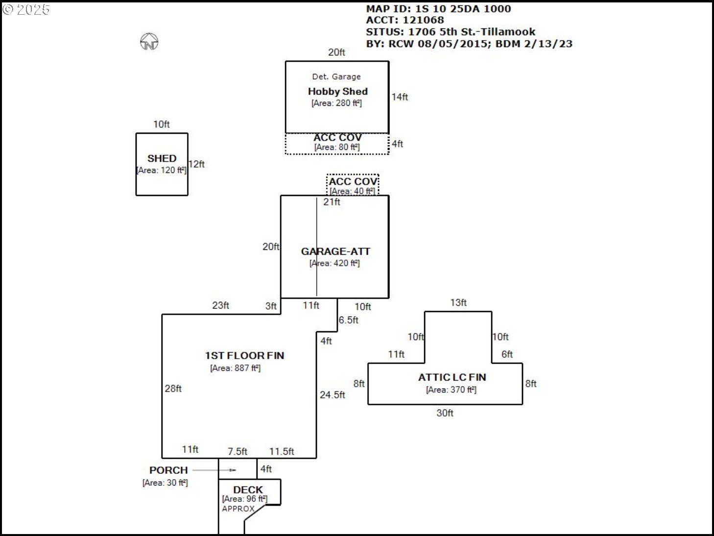 1706 5th Street Tillamook, OR 97141 - Photo 26 of 29 a picture of a floor plan