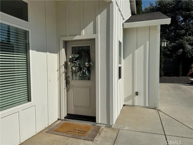 a view of a entryway door of the house