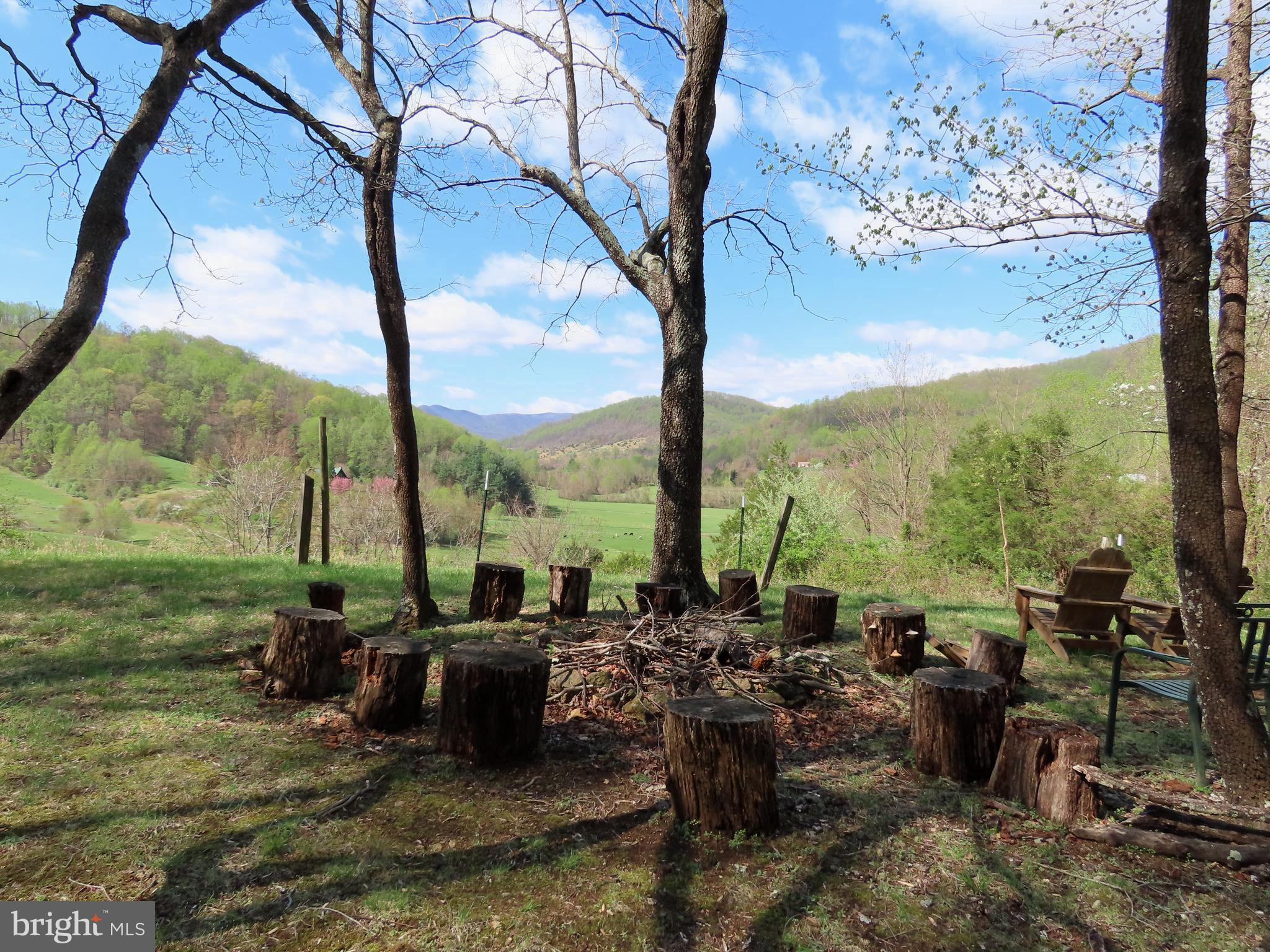3016 Etlan Road Etlan, VA 22719 - Photo 9 of 42 Campfire Ring facing the valley