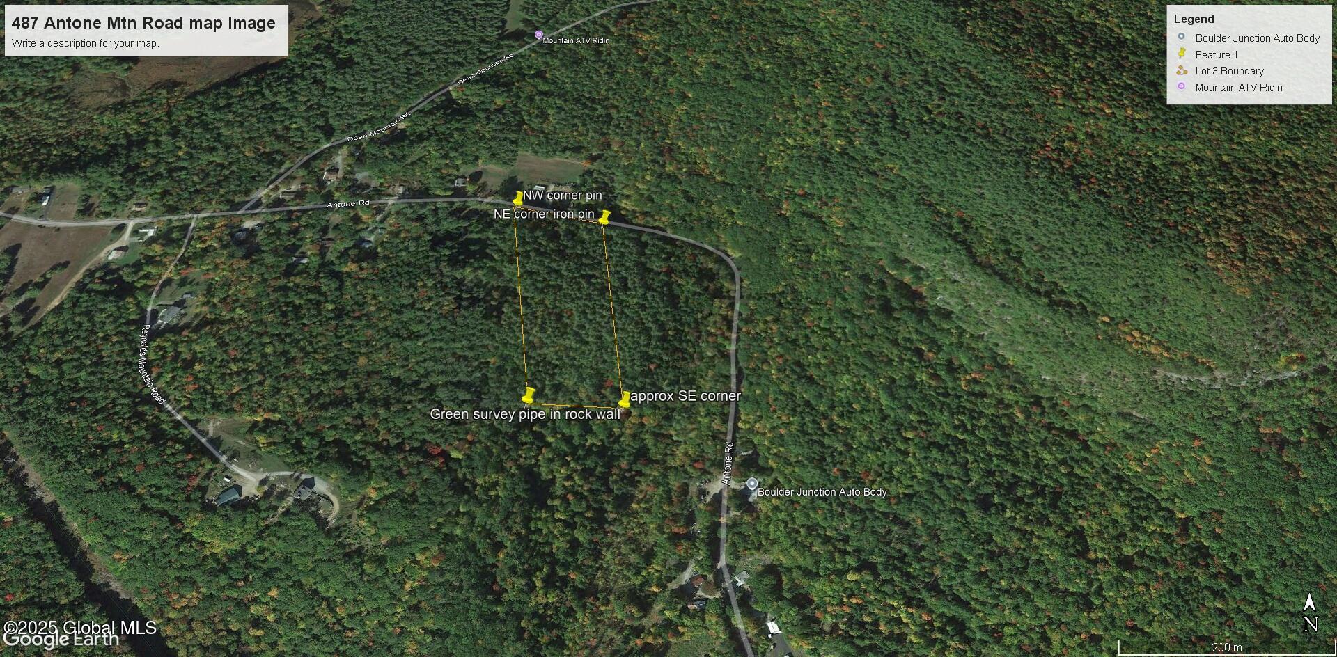 487 Antone Mountain Road Hadley, NY 12822 - Photo 2 of 10 Google earth boundary corners