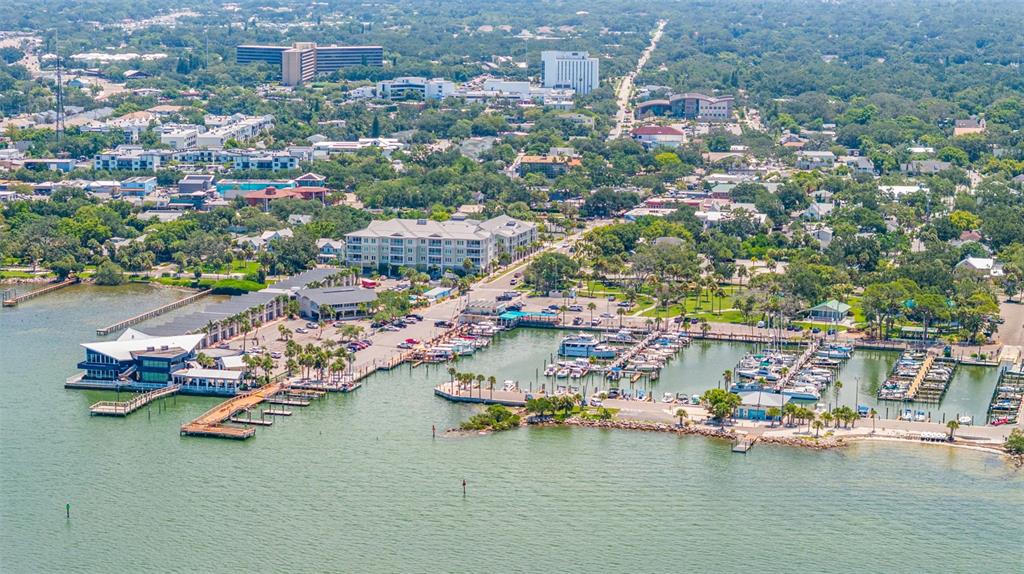 400 Glennes Lane, Unit 206 Dunedin, FL 34698 - Photo 43 of 49 an aerial view of a houses with a parking space
