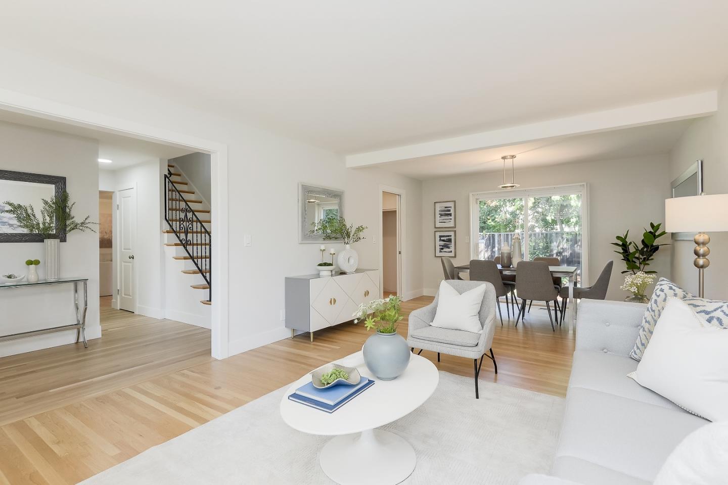 632 Smoke Tree Way Sunnyvale, CA 94086 - Photo 10 of 38 a living room with furniture and wooden floor