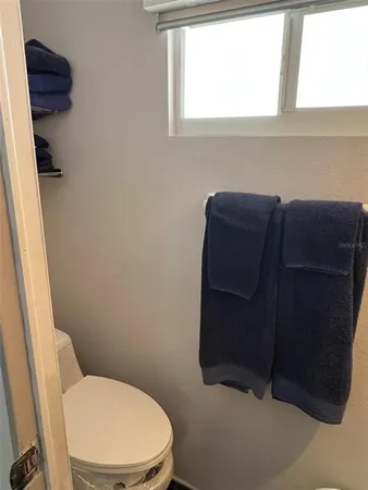 a bathroom with a toilet
