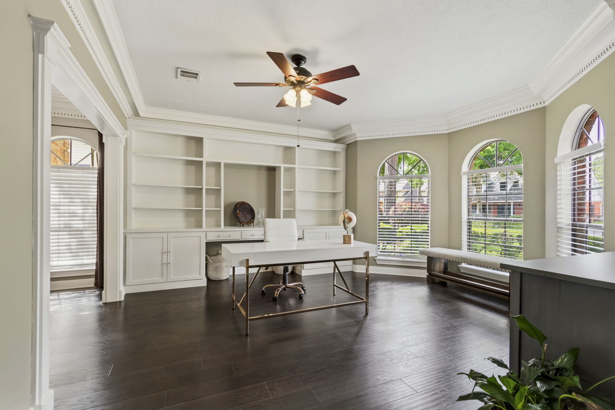 17618 Hidden Forest Drive Spring, TX 77379 - Photo 8 of 49 a living room with furniture floor to ceiling window and wooden floor