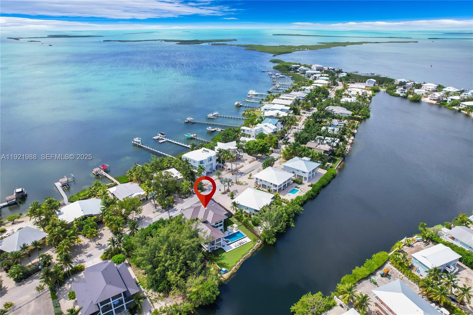 32 North Bounty Lane Key Largo, FL 33037 - Photo 82 of 86 a view of a lake with a mountain view