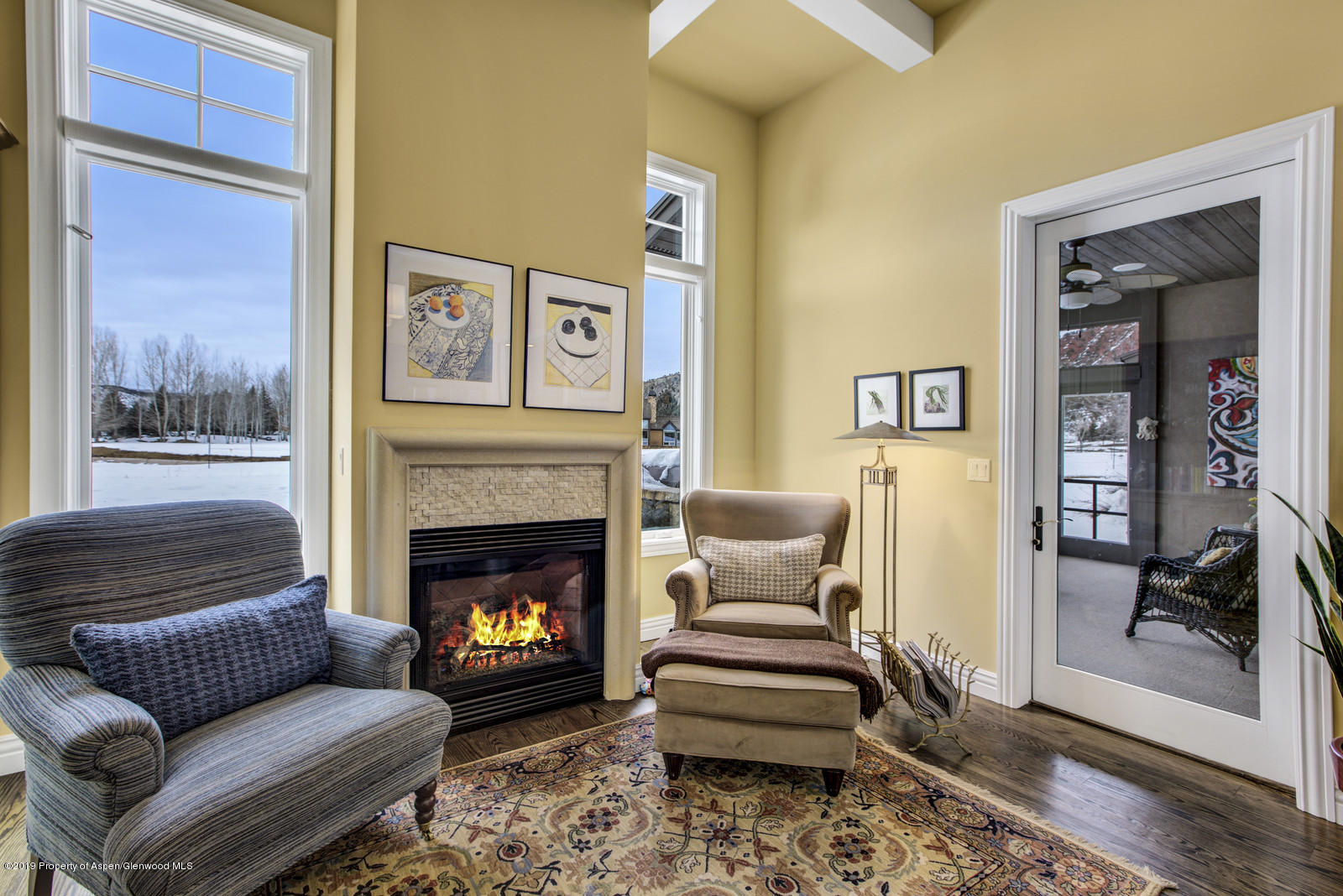 87 Diamond A Ranch Road Carbondale, CO 81623 - Photo 11 of 50 a living room with furniture and a fireplace