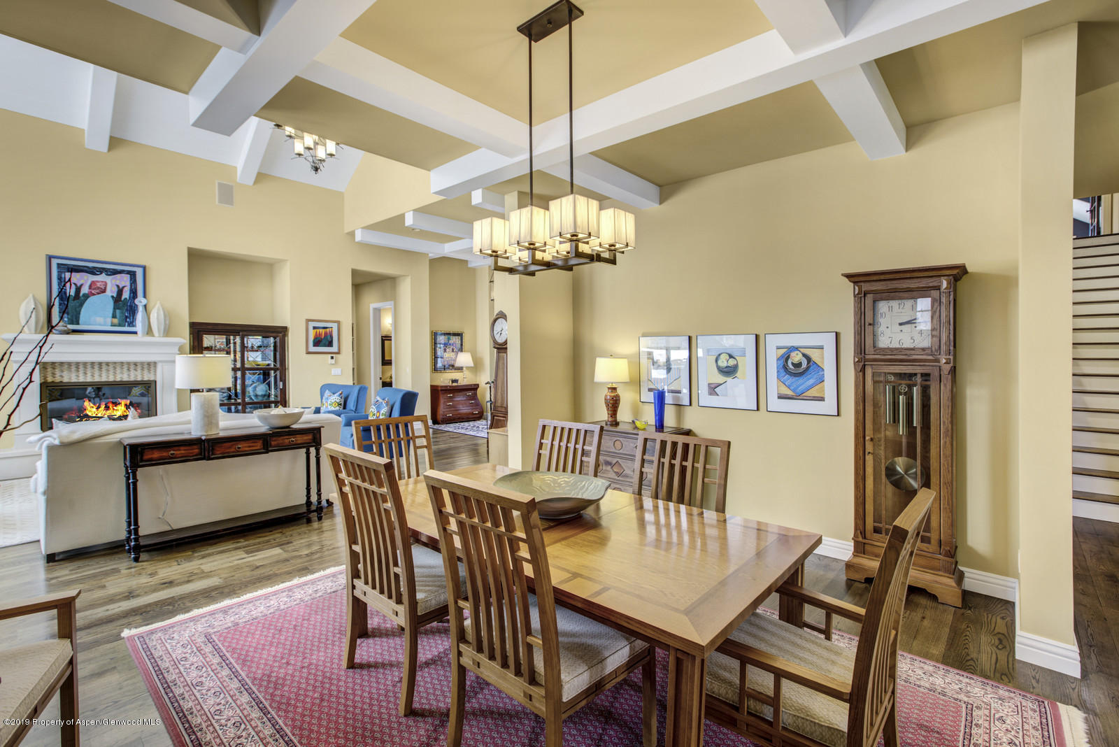 87 Diamond A Ranch Road Carbondale, CO 81623 - Photo 6 of 50 a view of a dining room with furniture and chandelier