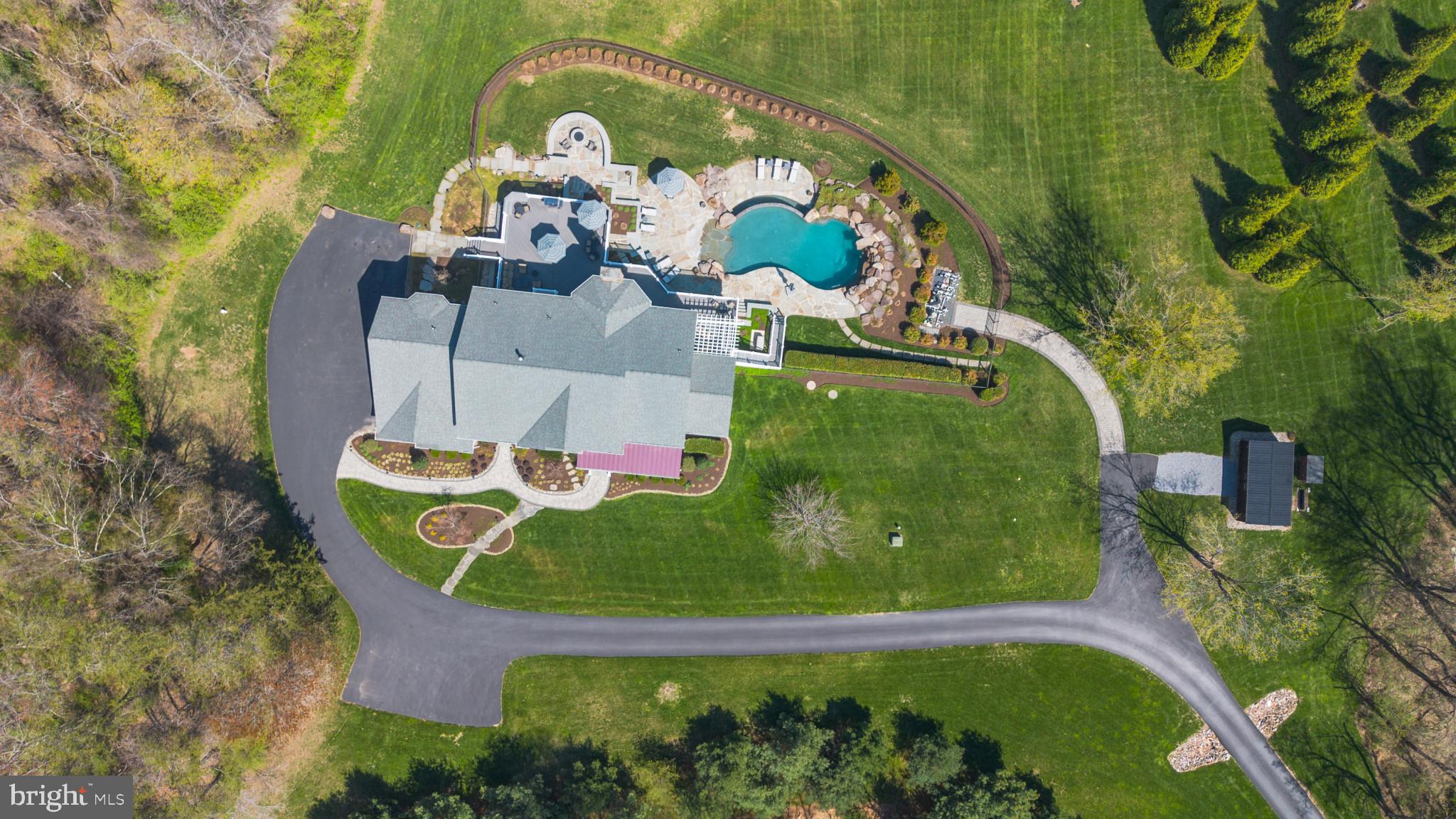 1140 Bernoudy Road White Hall, MD 21161 - Photo 5 of 81 an aerial view of a swimming pool with outdoor seating and yard