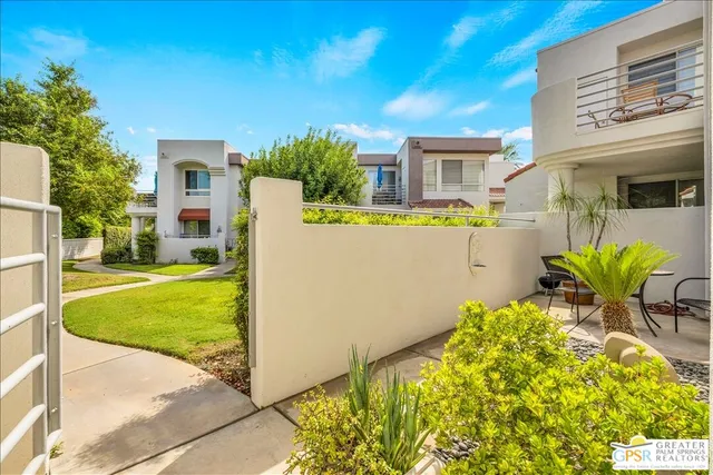 a house view with a outdoor space
