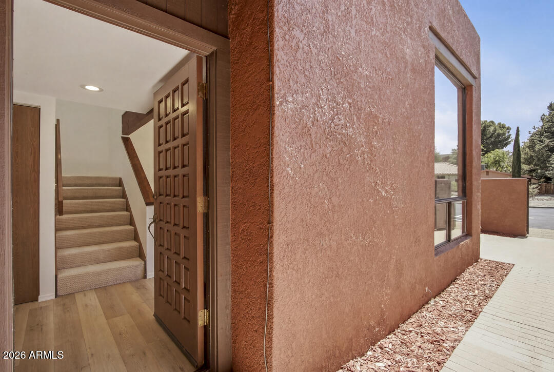 165 Verde Valley School Road, Unit 6 Sedona, AZ 86351 - Photo 6 of 40 a view of entryway with wooden floor