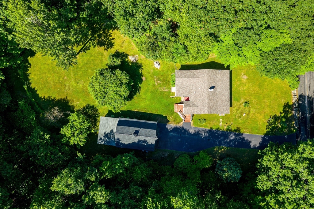 26 Bay Path Road Charlton, MA 01507 - Photo 31 of 38 an aerial view of a house with a yard and garden view