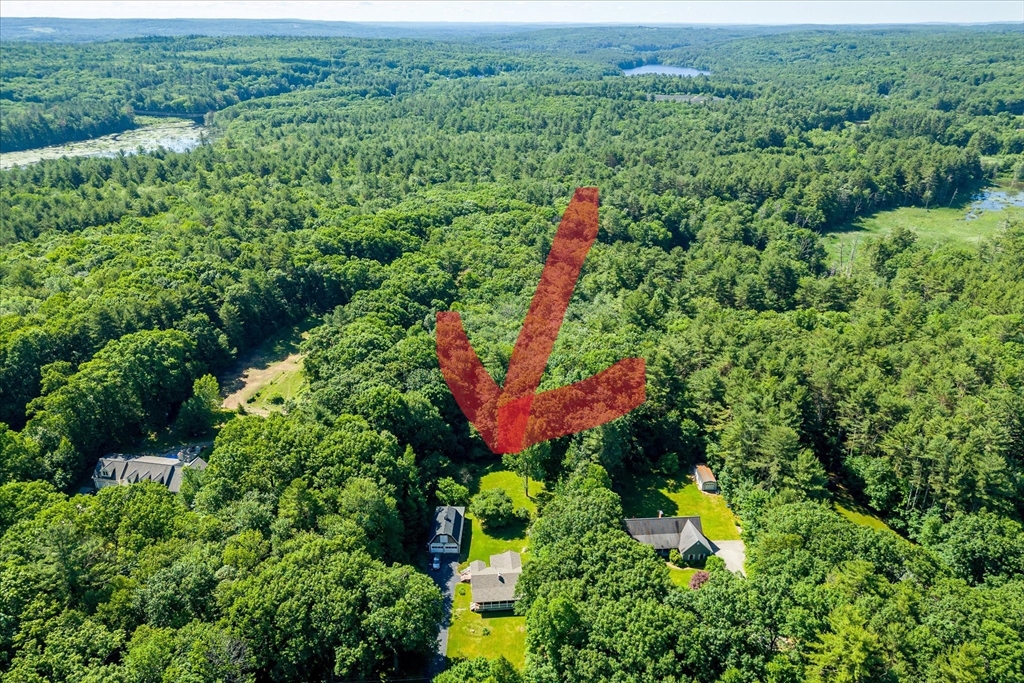 26 Bay Path Road Charlton, MA 01507 - Photo 36 of 38 an aerial view of residential house with outdoor space and trees all around