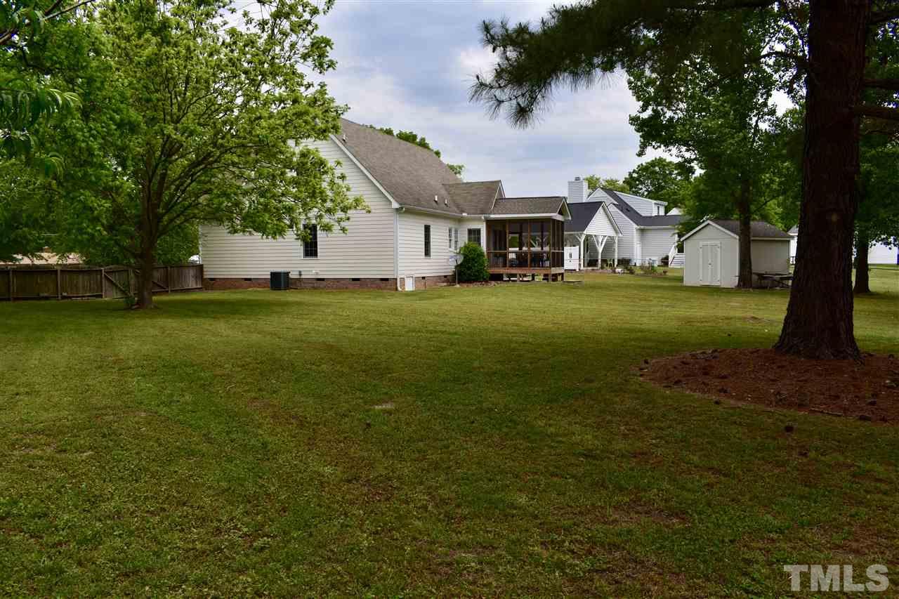 545 Lake Glad Road Wendell, NC 27591 - Photo 23 of 25 ENORMOUS and fully fenced. Enough room to meet your needs. 12x12 shed purchased in 2016.