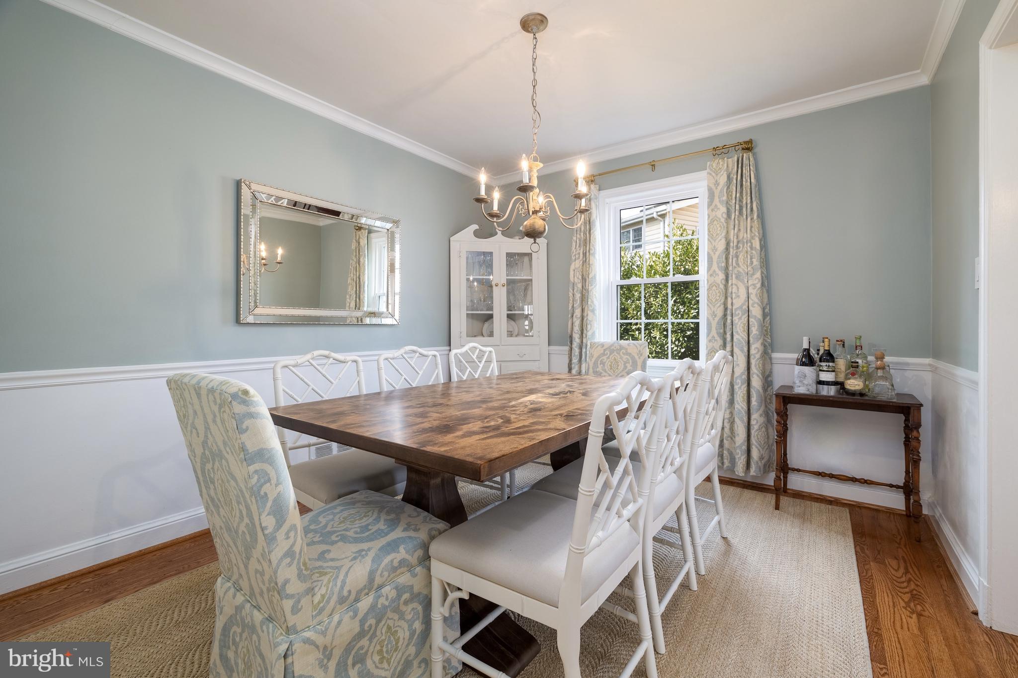 1910 Everest Street Silver Spring, MD 20902 - Photo 7 of 21 Dining room with crown and chair rail molding