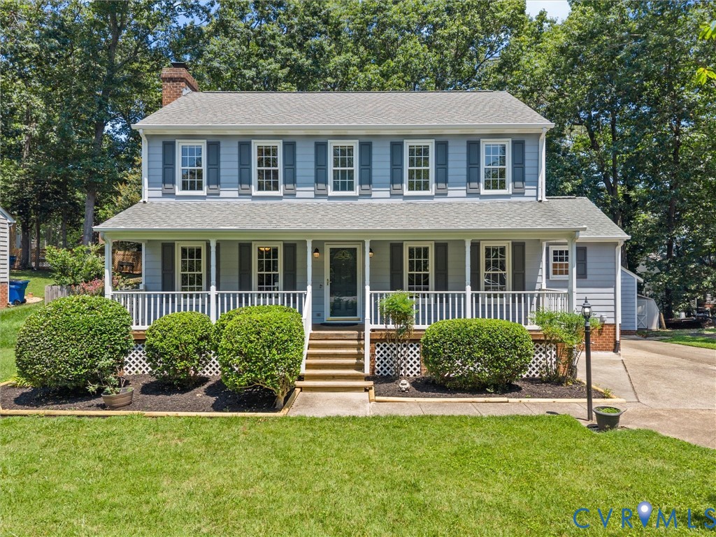 3524 Ludgate Road Chester, VA 23831 - Photo 40 of 44 Traditional two-story home featuring a covered fro