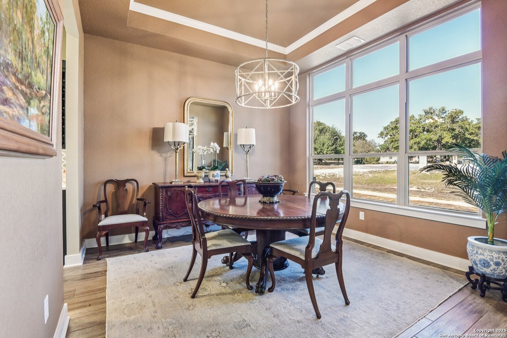 449 Hanging Oak Spring Branch, TX 78070 - Photo 12 of 49 a view of a dining room with furniture window and outside view