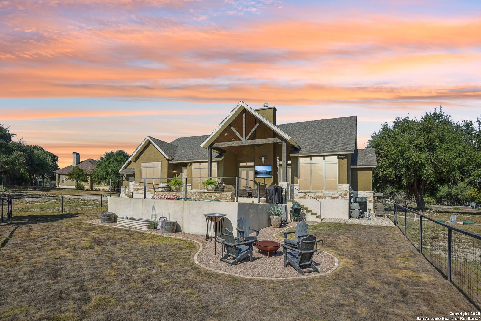 449 Hanging Oak Spring Branch, TX 78070 - Photo 46 of 49 a front view of a house with a yard