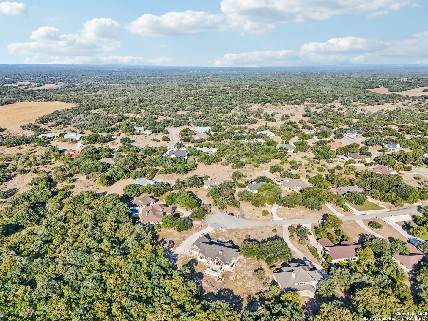 449 Hanging Oak Spring Branch, TX 78070 - Photo 48 of 49 an aerial view of residential building and trees around