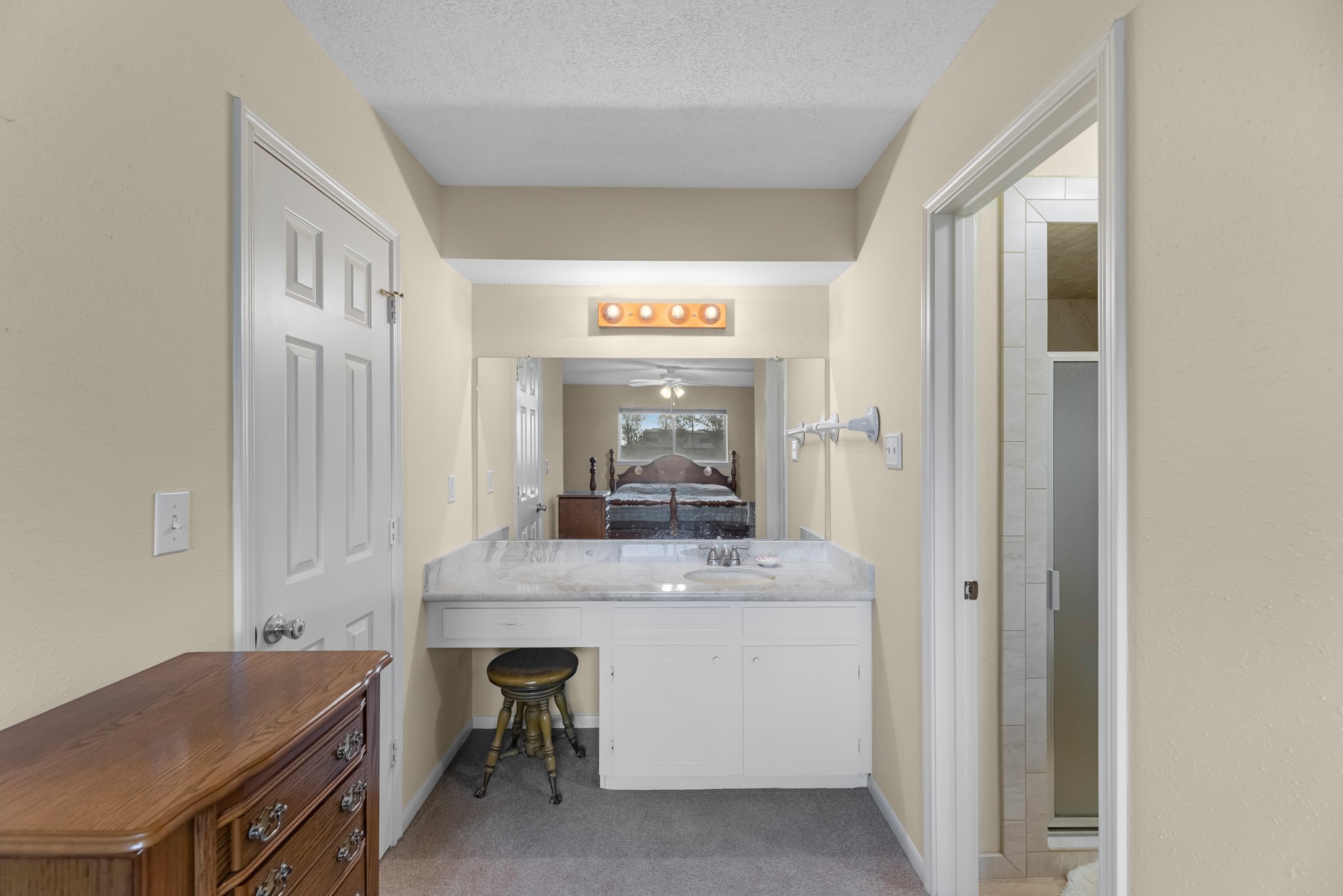 7315 Pine Street Manvel, TX 77578 - Photo 38 of 50 a view of a hallway with workspace