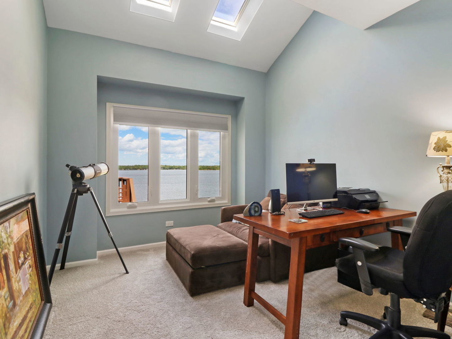 132 Eagle Point Road Fox Lake, IL 60020 - Photo 15 of 63 a workspace with furniture and a window