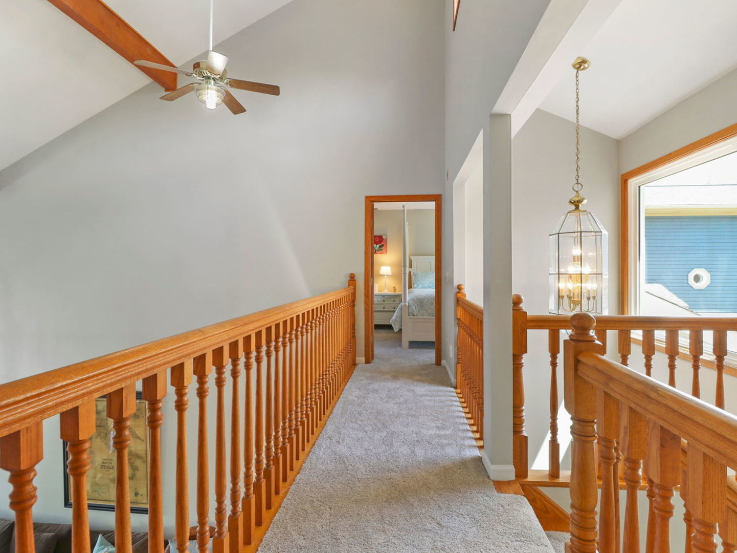 132 Eagle Point Road Fox Lake, IL 60020 - Photo 22 of 63 a view of a hallway with windows
