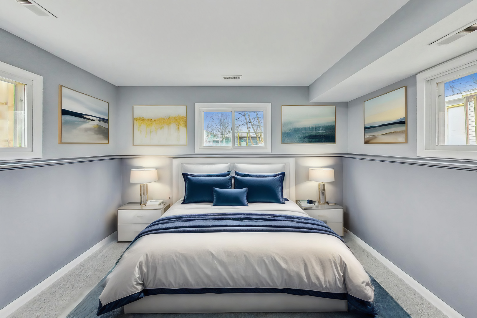 830 Russell Avenue Winthrop Harbor, IL 60096 - Photo 25 of 33 a bedroom with a bed and painting on the wall