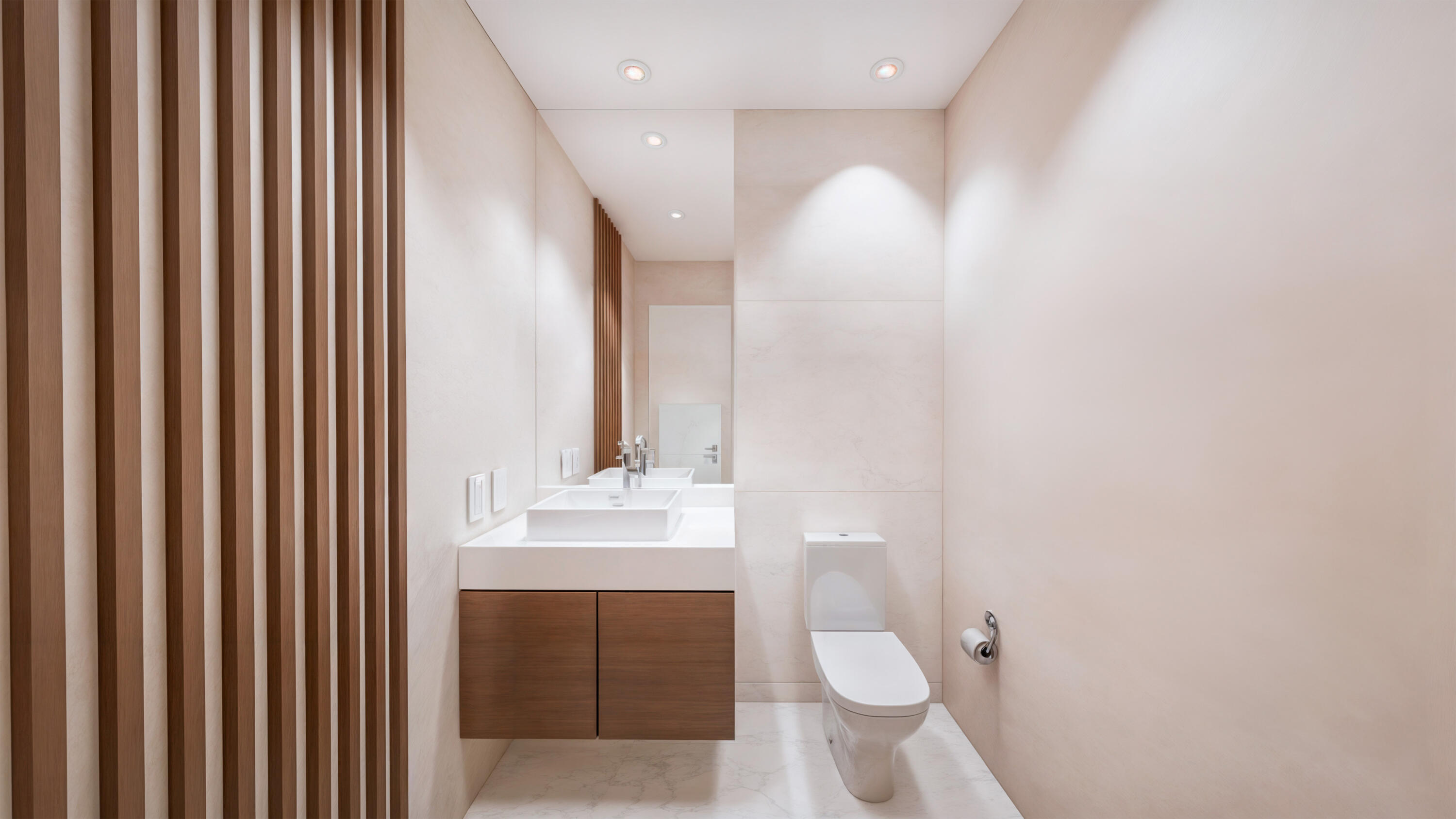 4594 133rd Road South, Unit AMALFI Delray Beach, FL 33445 - Photo 4 of 17 a bathroom with a sink a toilet and mirror