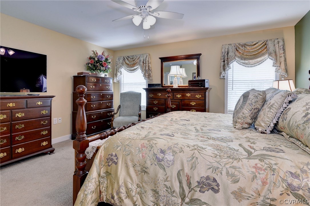 204 Arbordale Loop Williamsburg, VA 23188 - Photo 17 of 41 a bedroom with a bed and a flat screen tv