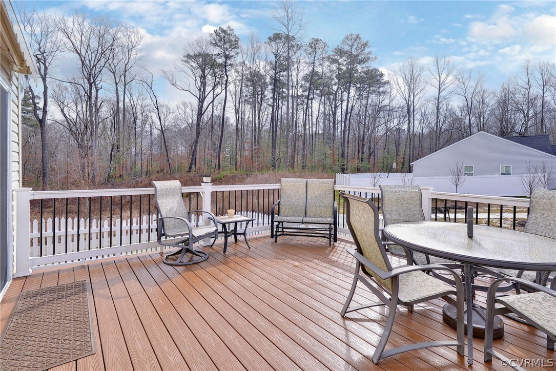 204 Arbordale Loop Williamsburg, VA 23188 - Photo 25 of 41 a view of a chairs and table on the deck