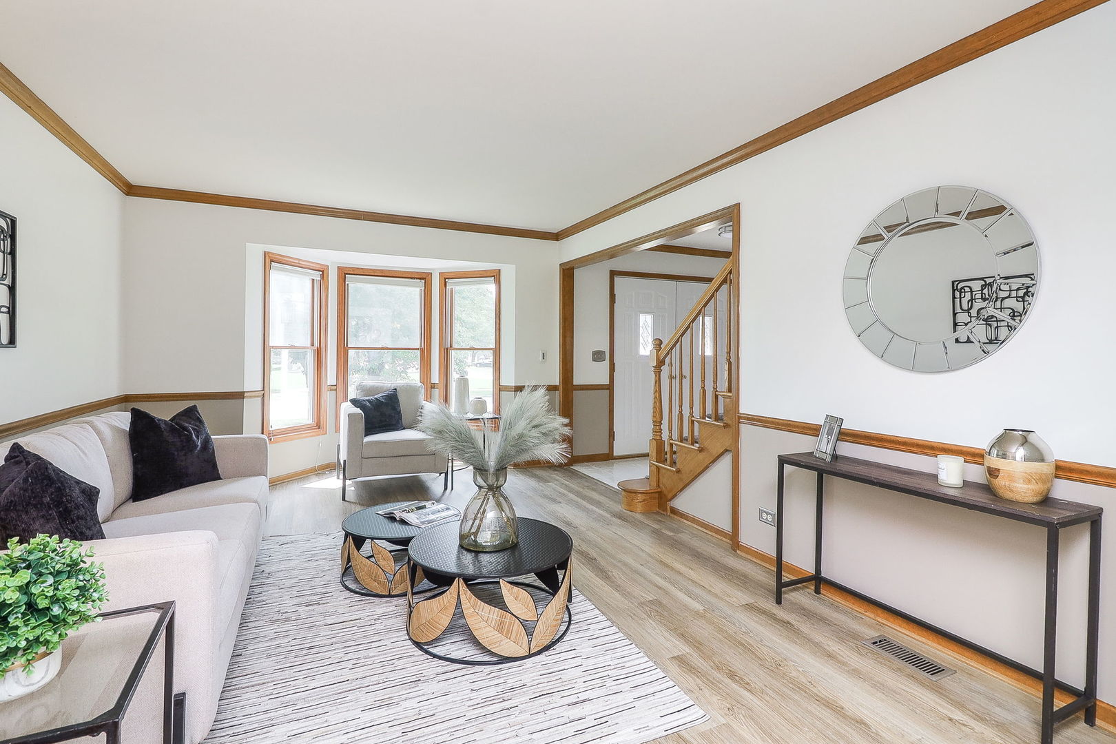 1736 Mundelein Road Naperville, IL 60565 - Photo 4 of 30 a living room with furniture and wooden floor