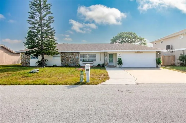 a view of a house with a swimming pool