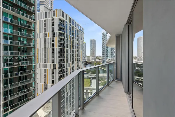 a view of balcony with stairs