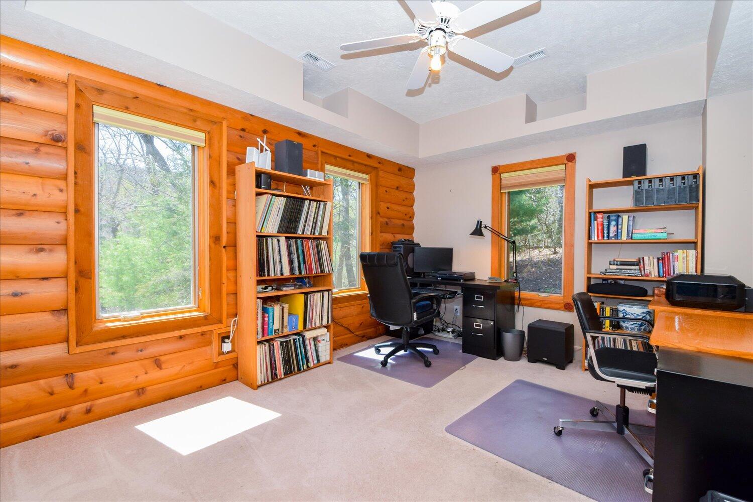 380 Hemlock Ridge Road Southeast Copper Hill, VA 24079 - Photo 11 of 59 a view of a workspace with a window and a workspace