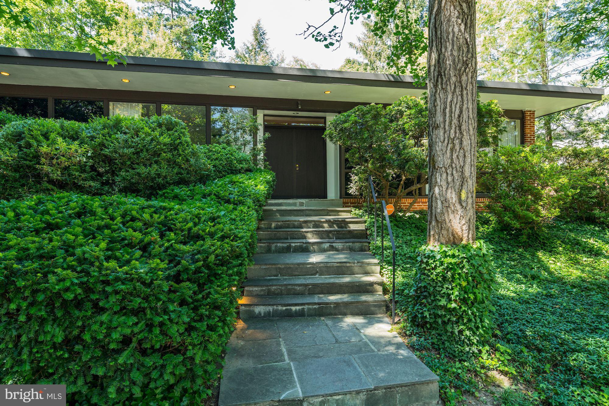 3721 Huntington Street Northwest Washington, DC 20015 - Photo 2 of 30 Front facade with double door entrance