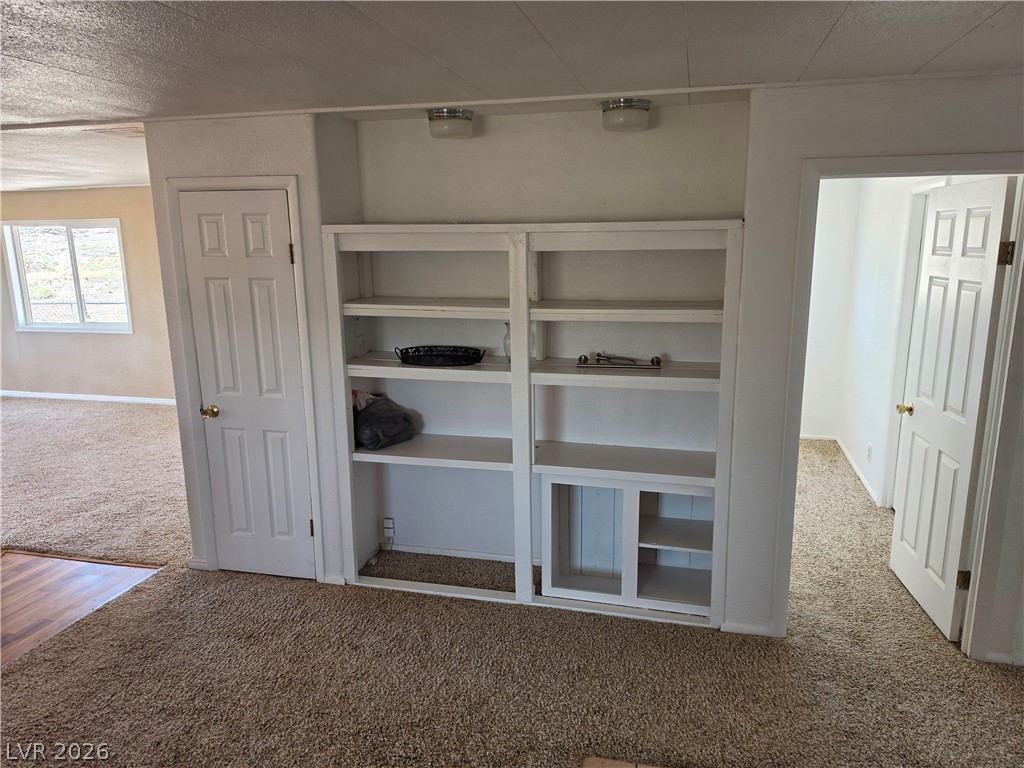 2930 Frehner Ranch Road Pioche, NV 89043 - Photo 32 of 39 Well-lit living space with built-in shelving, ready for personalization.