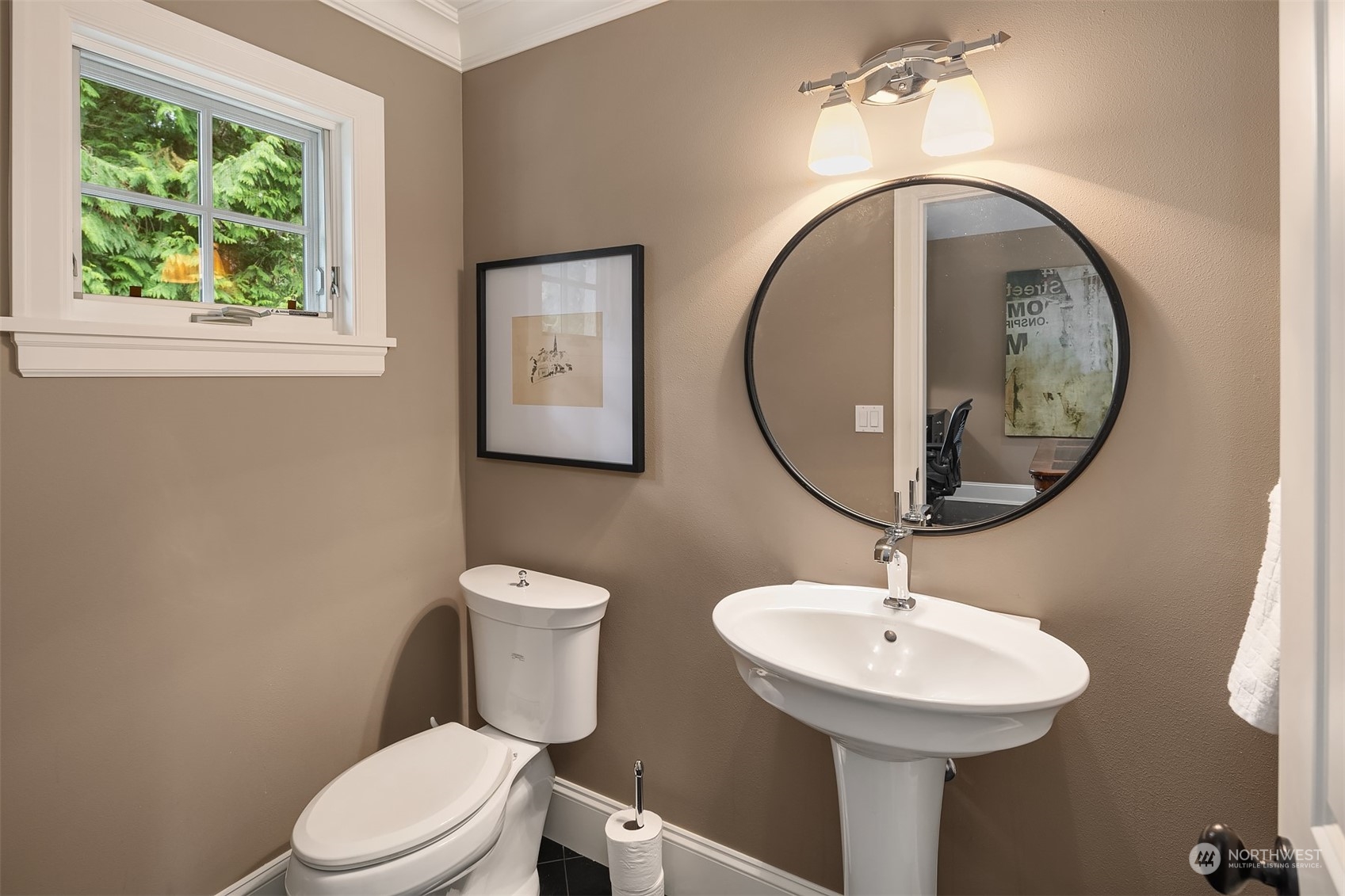9013 Northeast 190th Street Bothell, WA 98011 - Photo 34 of 39 a bathroom with a toilet sink and mirror